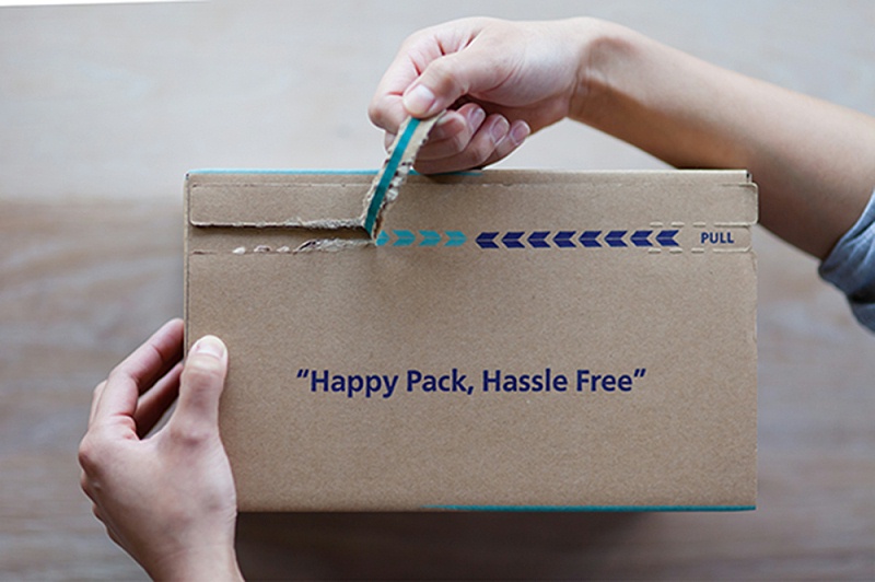 輕松開啟拉鏈紙箱