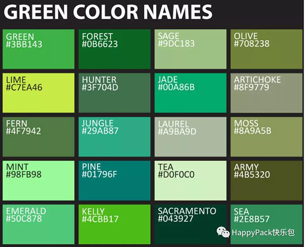 印刷顏色對(duì)比